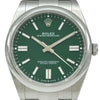 ロレックス ROLEX オイスターパーペチュアル41 124300 グリーン ステンレススチール 自動巻き メンズ 腕時計