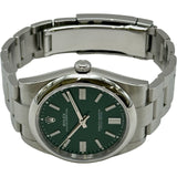 ロレックス ROLEX オイスターパーペチュアル41 124300 グリーン ステンレススチール 自動巻き メンズ 腕時計
