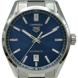 タグ・ホイヤー TAG HEUER カレラ キャリバー5 デイト WBN2112.BA0639 ブルー ステンレススチール 自動巻き メンズ 腕時計