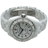 シャネル CHANEL J12 38MM H0970 ホワイト セラミック/ステンレススチール メンズ 腕時計