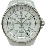 シャネル CHANEL J12 GMT 38MM H3103 ホワイト セラミック 自動巻き メンズ 腕時計