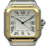 カルティエ Cartier サントス ドゥ カルティエ LM W2SA0009 シルバー ゴールド/ステンレススチール 自動巻き メンズ 腕時計