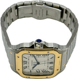 カルティエ Cartier サントス ドゥ カルティエ LM W2SA0009 シルバー ゴールド/ステンレススチール 自動巻き メンズ 腕時計