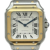 カルティエ Cartier サントス ドゥ カルティエ MM W2SA0016 シルバー ゴールド/ステンレススチール 自動巻き メンズ 腕時計