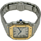 カルティエ Cartier サントス ドゥ カルティエ MM W2SA0016 シルバー ゴールド/ステンレススチール 自動巻き メンズ 腕時計