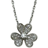 ヴァンクリーフ＆アーペル Van Cleef & Arpels フリヴォルネックレスミニ ホワイトゴールド Au750 ダイヤモンド ジュエリー