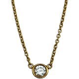 ティファニー TIFFANY＆CO バイザヤードネックレス ゴールド 750 ダイヤモンド ジュエリー