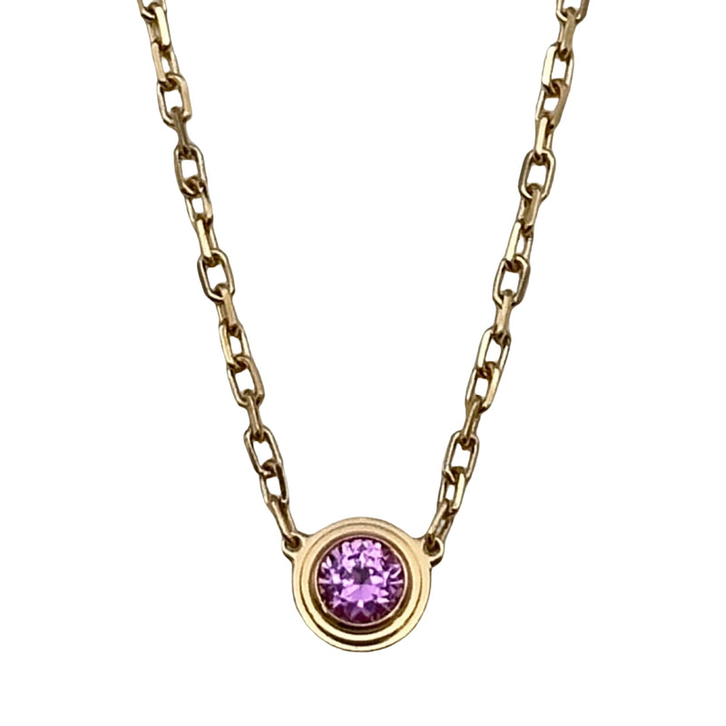 Cartier ダムール ピンクゴールド＆ピンクサファイア　ネックレス カルティエ Cartier ダムールネックレス ピンクゴールド Au750 ピンク