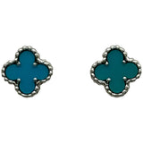 ヴァンクリーフ＆アーペル Van Cleef & Arpels スウィートアルハンブラピアス ホワイトゴールド 750 ターコイズ ジュエリー