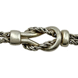 ティファニー TIFFANY＆CO ダブルロープセンターノットブレスレット シルバー 925 ジュエリー