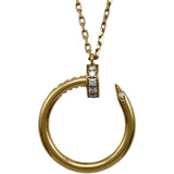 カルティエ Cartier ジュストアンクルダイヤネックレス ピンクゴールド Au750 ダイヤモンド ジュエリー