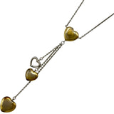 ティファニー TIFFANY＆CO マルチハートドロップネックレス シルバー/ゴールド 925/750 ジュエリー