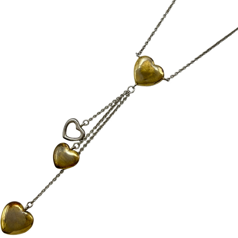 ティファニー TIFFANY＆CO マルチハートドロップネックレス シルバー