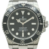 ロレックス ROLEX サブマリーナノンデイト 114060 ブラック ステンレススチール 自動巻き メンズ 腕時計