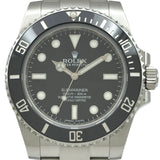 ロレックス ROLEX サブマリーナノンデイト 114060 ブラック ステンレススチール 自動巻き メンズ 腕時計