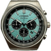 シチズン CITIZEN ゼンシンコレクション クロノグラフ CA4610-85M アイスブルー チタン クオーツ メンズ 腕時計