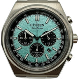 シチズン CITIZEN ゼンシンコレクション クロノグラフ CA4610-85M アイスブルー チタン クオーツ メンズ 腕時計
