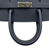 エルメス HERMES オータクロア40 U刻印 ブルーニュイ シルバー金具 トゴ ユニセックス ハンドバッグ