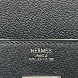 エルメス HERMES オータクロア40 U刻印 ブルーニュイ シルバー金具 トゴ ユニセックス ハンドバッグ