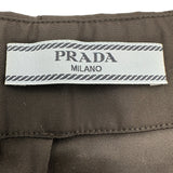 プラダ PRADA トライアングルロゴプリーツミニスカート 21H922 ブラック ナイロン レディース ミニスカート