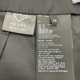 プラダ PRADA トライアングルロゴプリーツミニスカート 21H922 ブラック ナイロン レディース ミニスカート