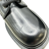 プラダ PRADA トライアングルロゴレースアップブーツ 2TG242 ブラック レザー メンズ ブーツ