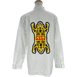 ルイ・ヴィトン LOUIS VUITTON ×NIGO プリンテッドタイガー長袖シャツ HMS02W ホワイト コットン メンズ 長袖シャツ