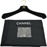 シャネル CHANEL ベルト付きチェックガウンコート P54357 ブラック ナイロン レディース その他アウター