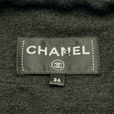 シャネル CHANEL ベルト付きチェックガウンコート P54357 ブラック ナイロン レディース その他アウター