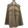 グッチ GUCCI GG総柄ウールポンチョコート 610488 ベージュ ウール レディース ポンチョ