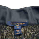 ルイ・ヴィトン LOUIS VUITTON シルク混メタリックプルオーバーブルゾン FRT002 ゴールド ポリエステル レディース ブルゾン