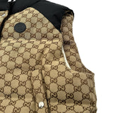グッチ GUCCI GG総柄ダウンベスト 774910 ベージュ コットン レディース ダウンベスト