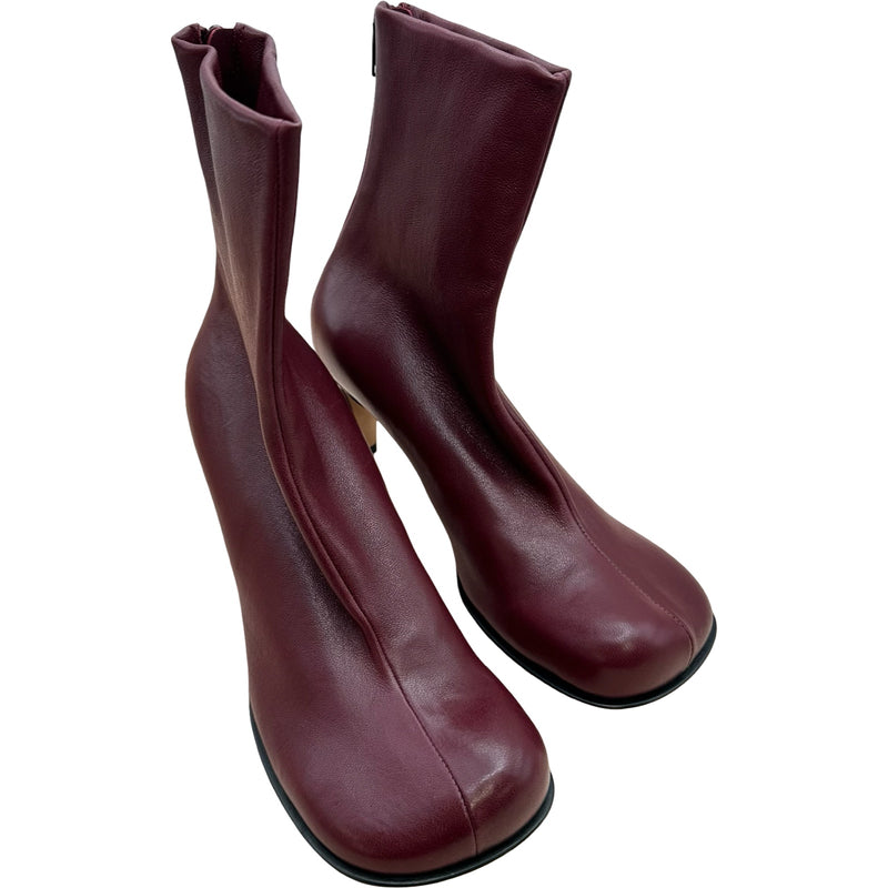 BOTTEGA VENETA ブーツ ボッテガ・ヴェネタ BOTTEGA VENETA ブロック レザーアンクルブーツ