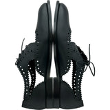 クリスチャン・ディオール Christian Dior Beeロゴレザーカットワークドレスシューズ MD1120 ブラック レザー レディース ドレスシューズ