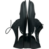 クリスチャン・ディオール Christian Dior Beeロゴレザーカットワークドレスシューズ MD1120 ブラック レザー レディース ドレスシューズ