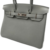 エルメス HERMES バーキン30 X刻印 ブルーグラシエ シルバー金具 トゴ レディース ハンドバッグ