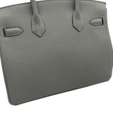 エルメス HERMES バーキン30 X刻印 ブルーグラシエ シルバー金具 トゴ レディース ハンドバッグ