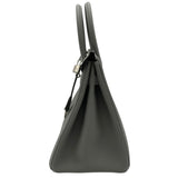 エルメス HERMES バーキン30 X刻印 ブルーグラシエ シルバー金具 トゴ レディース ハンドバッグ