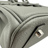 エルメス HERMES バーキン30 X刻印 ブルーグラシエ シルバー金具 トゴ レディース ハンドバッグ