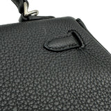 エルメス HERMES ケリー25 内縫い K刻印 ブラック シルバー金具 トゴ レディース ハンドバッグ ショルダーバッグ