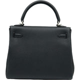 エルメス HERMES ケリー25 内縫い K刻印 ブラック シルバー金具 トゴ レディース ハンドバッグ ショルダーバッグ