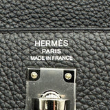 エルメス HERMES ケリー25 内縫い K刻印 ブラック シルバー金具 トゴ レディース ハンドバッグ ショルダーバッグ