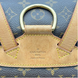 ルイ・ヴィトン LOUIS VUITTON モンスリMM M51136 ブラウン モノグラム/レザー リュック・デイパック