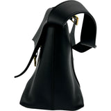 バレンシアガ BALENCIAGA ダウンタウン ミディアム 671354 ブラック レザー レディース ショルダーバッグ