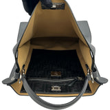 フェンディ FENDI ピーカブーエックスライトフィット 7VA447 グレー レザー メンズ ショルダーバッグ