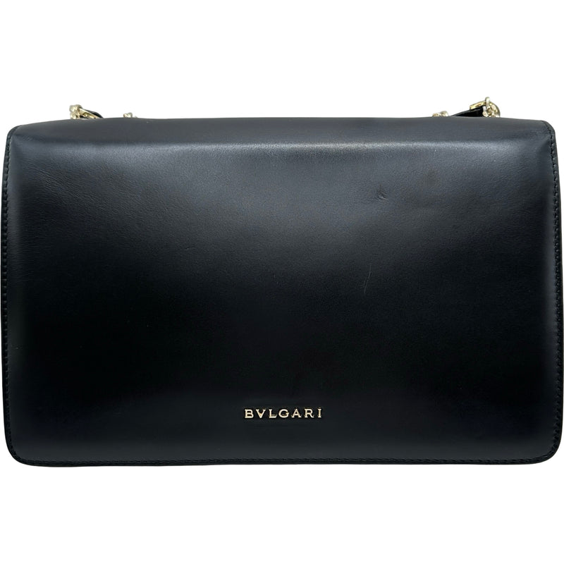 ブルガリ BVLGARI ブルガリブルガリ ショルダーバッグ ブラック レザー