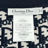 クリスチャン・ディオール Christian Dior オブリークリバーシブルカシミヤニットセーター 054S55AM055 ネイビー カシミヤ レディース セーター