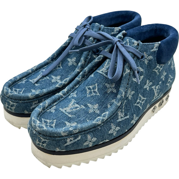 ルイ・ヴィトン LOUIS VUITTON モッズライン モノグラムデニムアンクル 