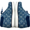 ルイ・ヴィトン LOUIS VUITTON モッズライン モノグラムデニムアンクルブーツ BM1200 ブルー デニム メンズ ブーツ