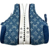 ルイ・ヴィトン LOUIS VUITTON モッズライン モノグラムデニムアンクルブーツ BM1200 ブルー デニム メンズ ブーツ